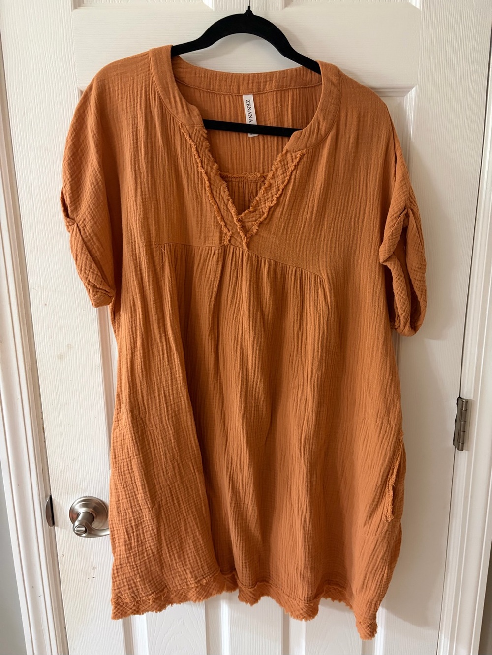 Boutique Brand Women’s Lightweight Rust Orange Dress